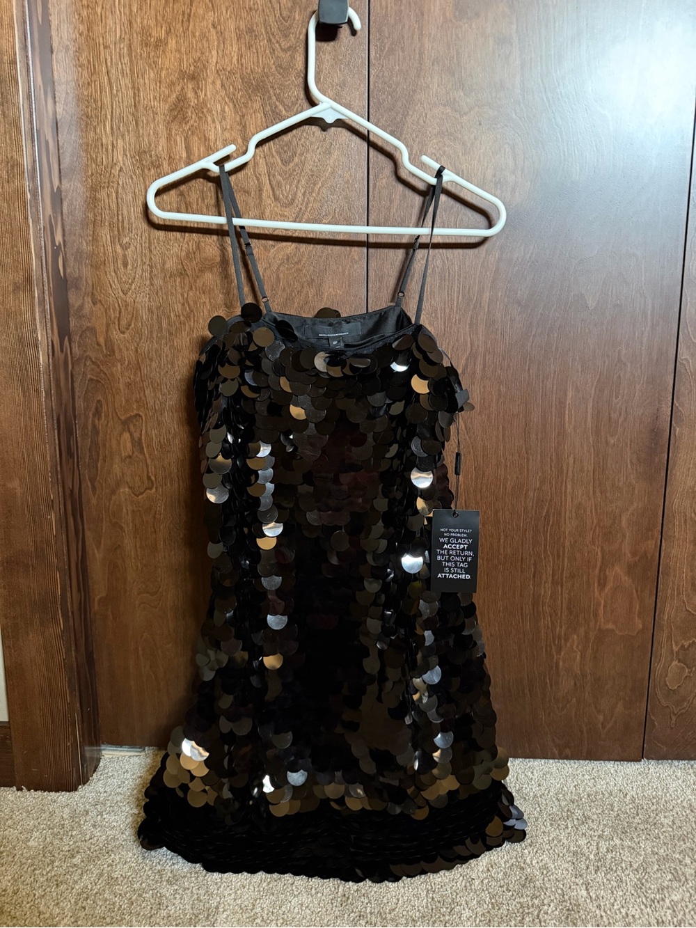 Women’s Black Sequin mini dress